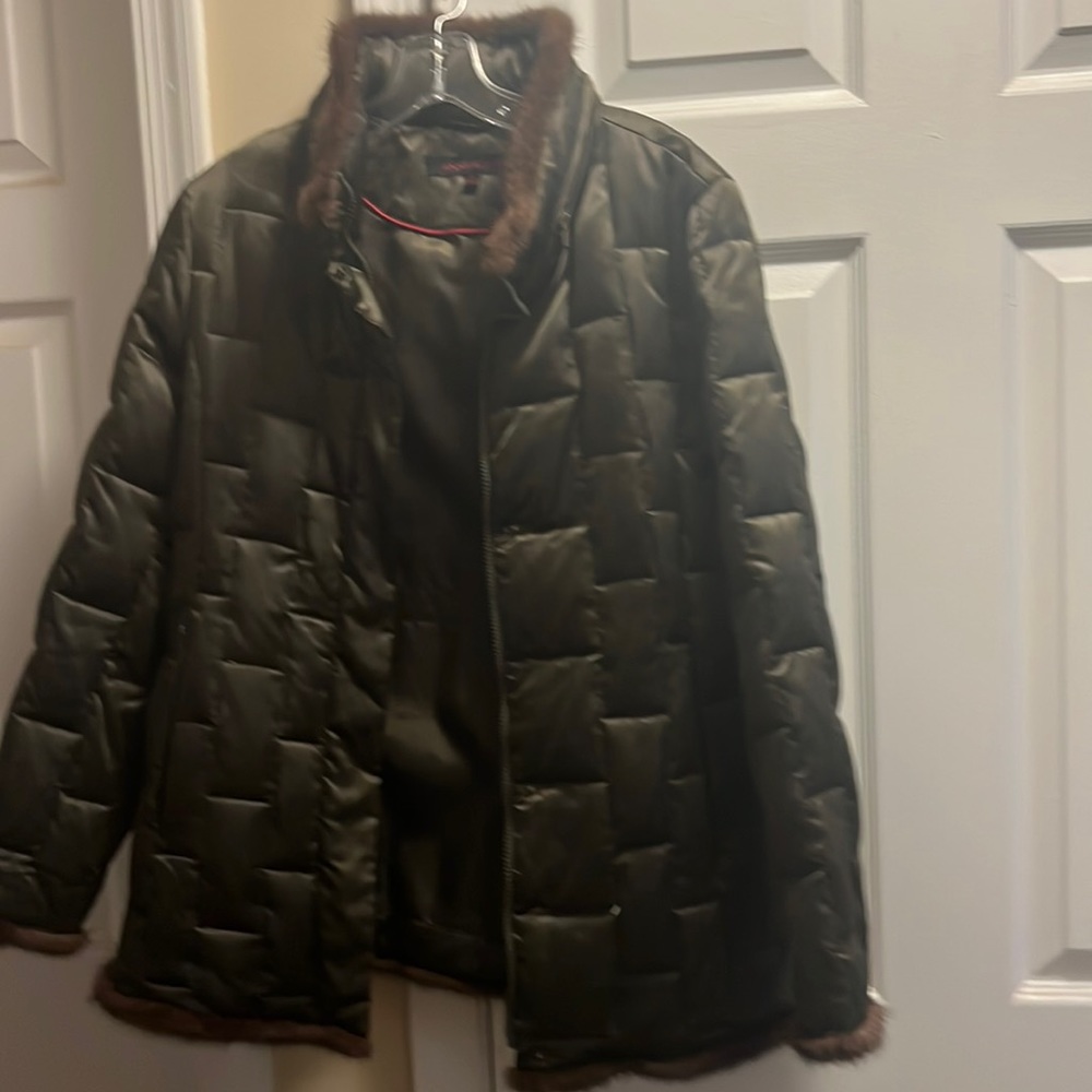 Anne Klein down coat EUC